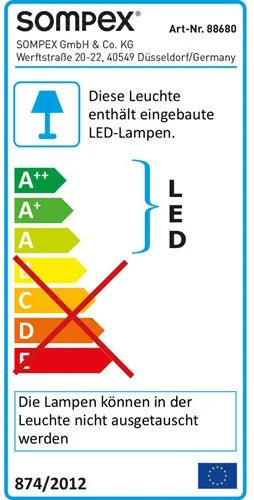 Design LED Tischlampe Organza mit edlen schwarzen Stoffschirm