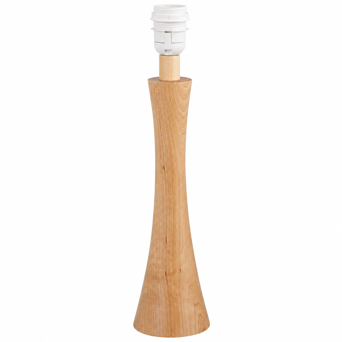 Lampenfuß aus Holz 34cm mit E27 Fassung mit Tischlampe mot Halterung für Lampenschirm - Modell Diabolo 182101 von various
