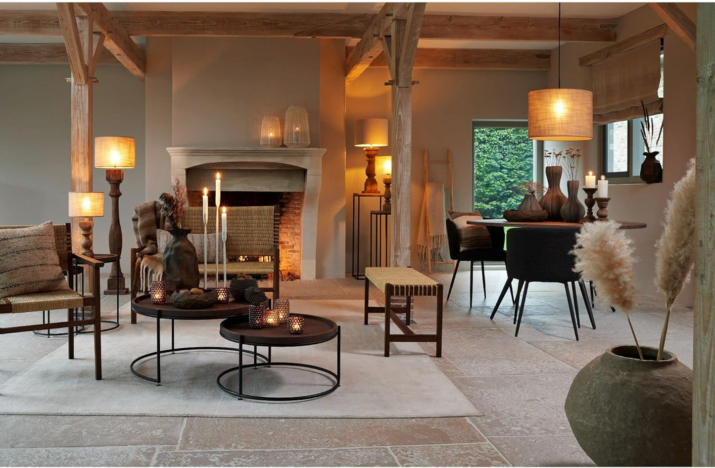 Lampenfuß für Stehleuchte aus Holz massiv 125cm E27  Robbia 