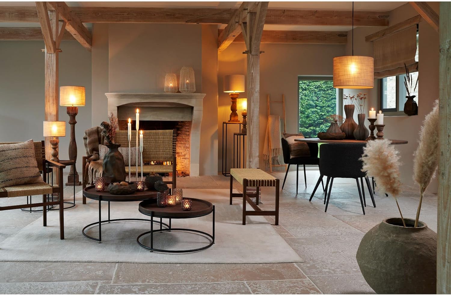 Lampenfuß für Stehleuchte aus Holz massiv 125cm E27  Robbia 