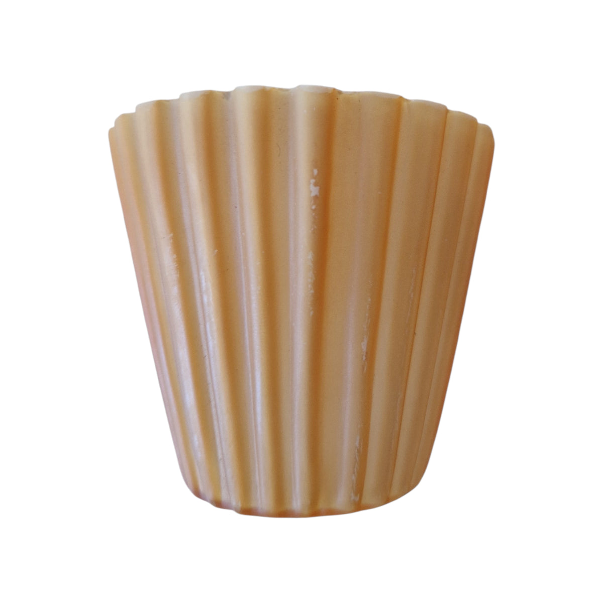 Glass shade G4 6.5cm lamp glass pleated replacement glass brown orange hole 12mm