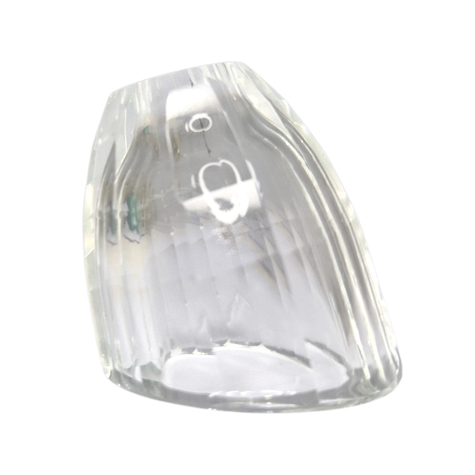 Lampenschirm aus Glas für G4 Fassung mit 10 mm Aufnahme und funkelndem Kristallschliff