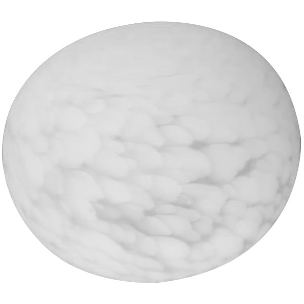 Lampenglas oval milchig weiß 12 x 10cm Ersatz Glas Kugellampe – Lampenglas 