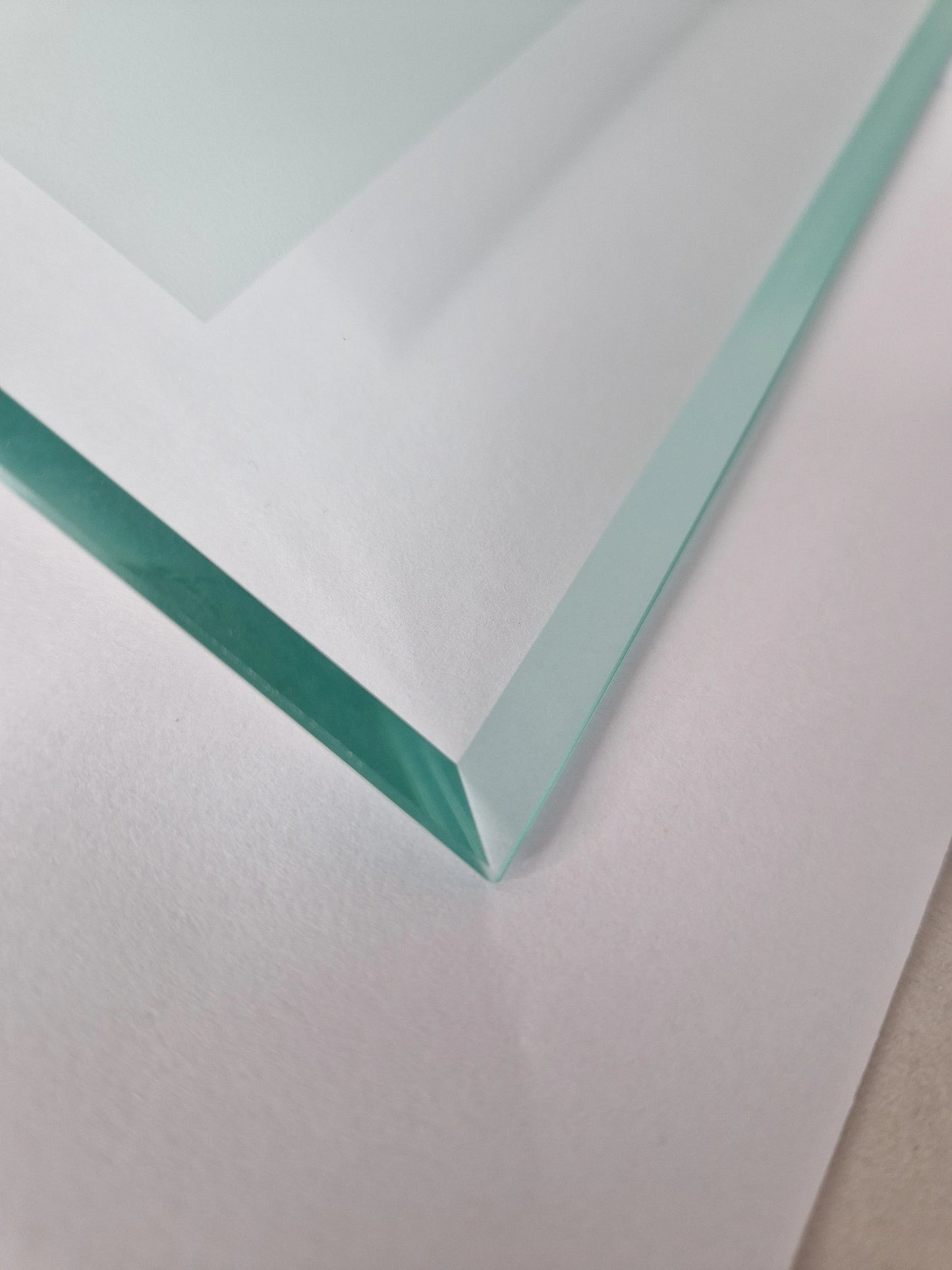 Lampenglas rechteckig gebogen klar transparent mit Facettenschliff 30 cm x 28,5 cm 5 mm Bohrlöcher Ersatzglas Sompex Contra 93700 93706