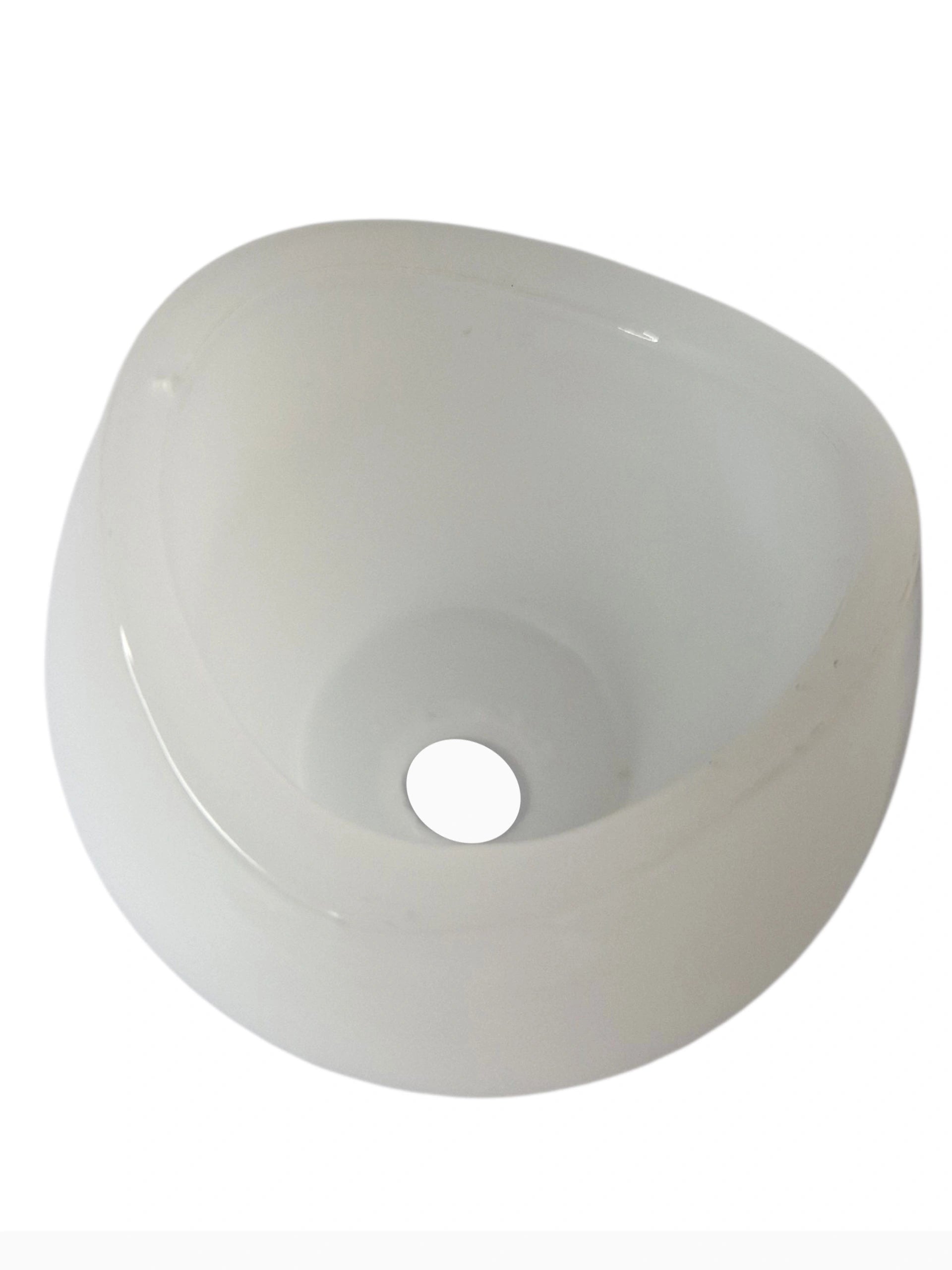 Lampenglas Loch 11mm Ø56 Ersatzglas weiß für G4 – Lampenschirm Snoop rundlicher glasschirm in weiss tulpe