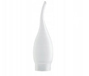Lampenglas Kerze Windstoß mit Schraubgewinde Glas weiß satin matt 9 cm Paulmann 875.90 4000870875902 