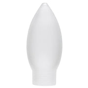 Lampenglas Kerze mit Schraubgewinde Glas satin matt 8,8 cm hoch durchmesser 38mm Paulmann 870.05  4000870 870051