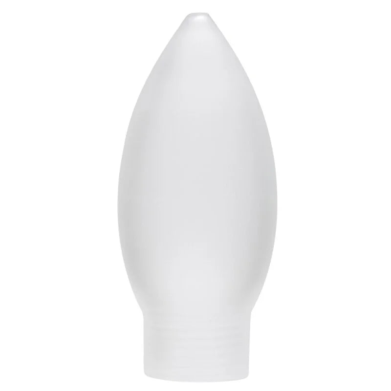 Lampenglas Kerze mit Schraubgewinde Glas satin matt 8,8 cm hoch durchmesser 38mm Paulmann 870.05  4000870 870051