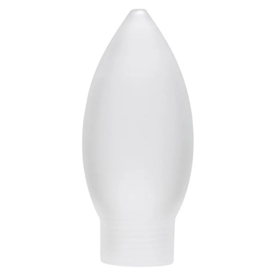 Lampenglas Kerze mit Schraubgewinde Glas satin matt 8,8 cm hoch durchmesser 38mm Paulmann 870.05  4000870 870051