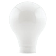 Lampenglas mit Schraubgewinde Paulmann Deco Glas AGL Birnenform A60 Opal weiß für E14 / E27 bis 42W Paulmann 875.78 durchmesser 60mm höhe 84mm