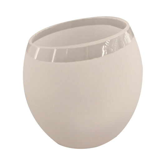 Lampenglas Ersatzglas weiß transparent milchig mit 32mm Öffnung – Lampenglas klar, satiniert