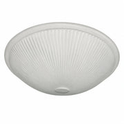 Lampenglas Ersatzglas Ø 32 cm halbmatt mit radialer Rillenstruktur