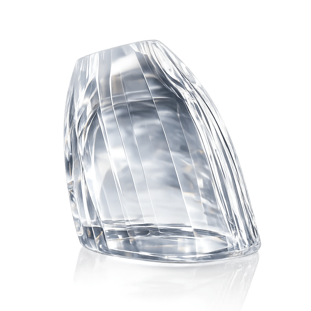 Lampenglas G4 Tulpenform klar mit Kristallschliff Ø40 mm Ersatzglas für G4 Leuchten