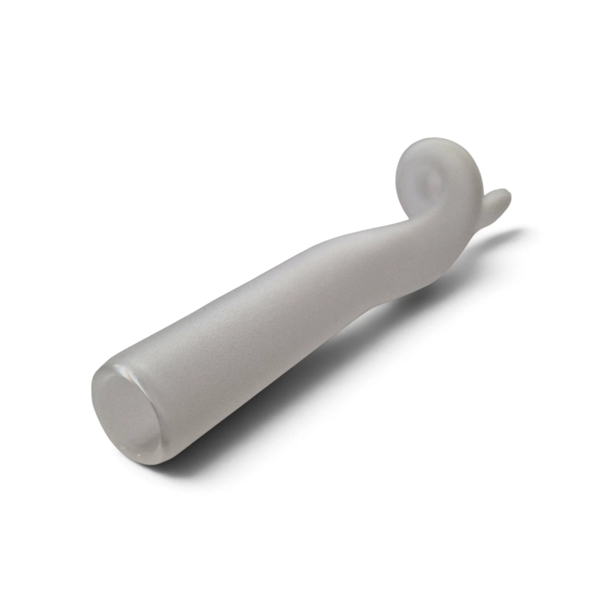 G4 Ersatzglas weiß – geschwungenes Lampenglas in Röhrenform mit spiralförmigem Abschluss