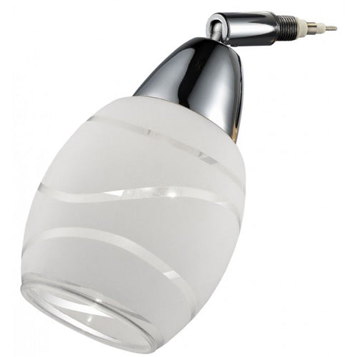 LED Lampenkopf 4W ESTO Vario Home Glas weiß gemustert – Strahler / Spotbeleuchtung