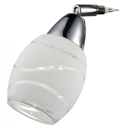 LED Lampenkopf 4W ESTO Vario Home Glas weiß gemustert – Strahler / Spotbeleuchtung