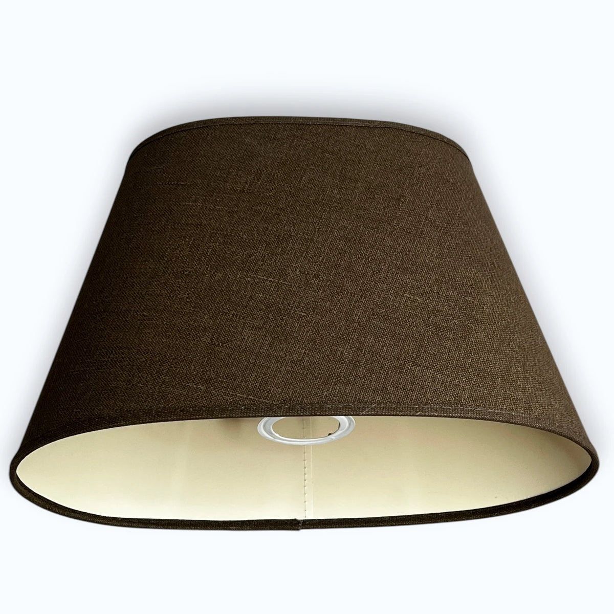 Light & Living Lampenschirm, E27, aus echtem Leinen in Braun – Saasil