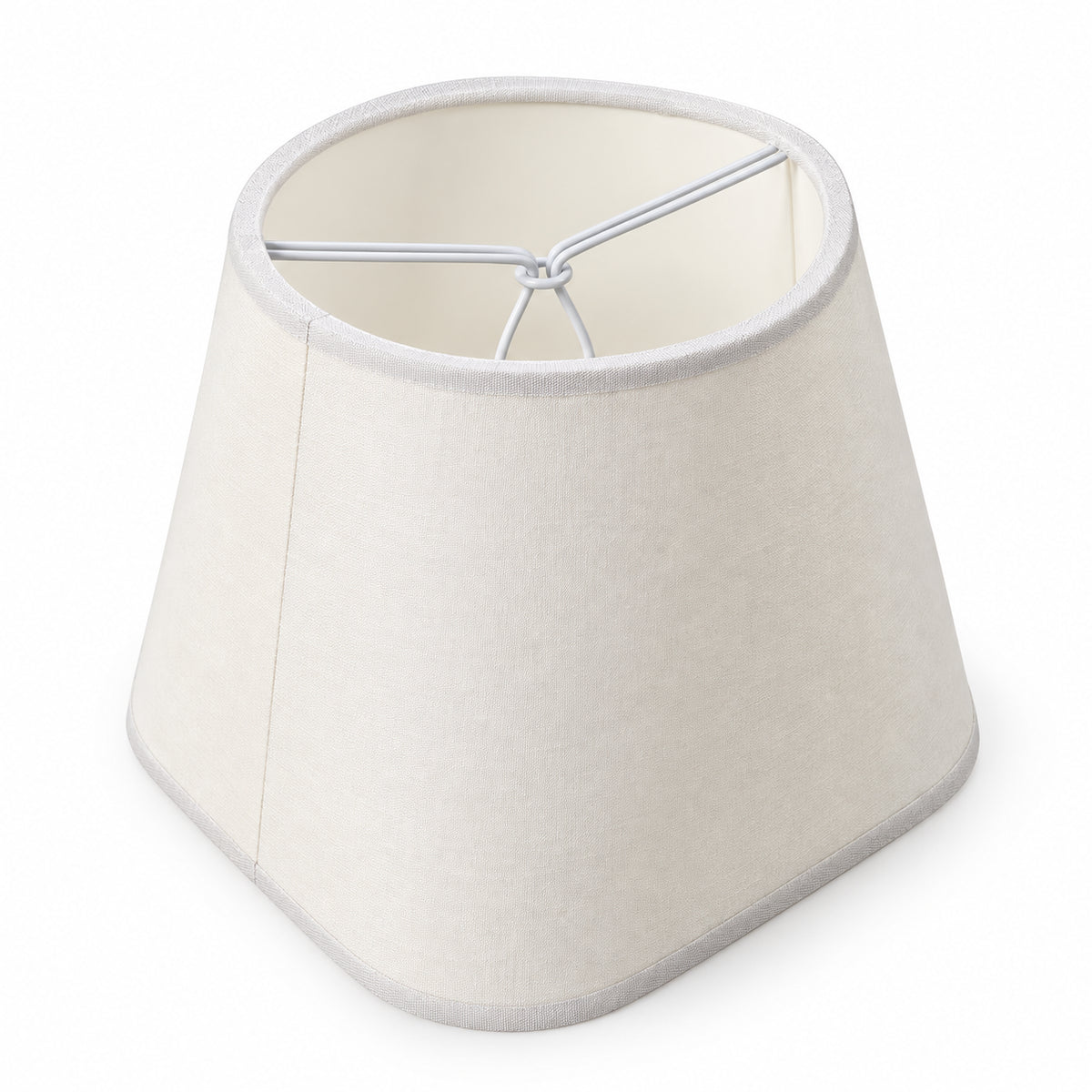 Lampenschirm Creme 16 cm mit Klammer zum Aufstecken auf das Leuchtmittel