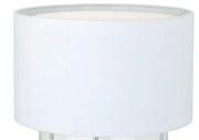 Lampenschirm Stoff weiß Zylinder flach rund 32cm zu Boston 96016 Lampenschirm – saasil.de