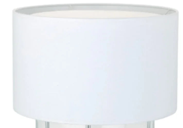 Lampenschirm Stoff weiß Zylinder flach rund 32cm zu Boston 96016 Lampenschirm – saasil.de