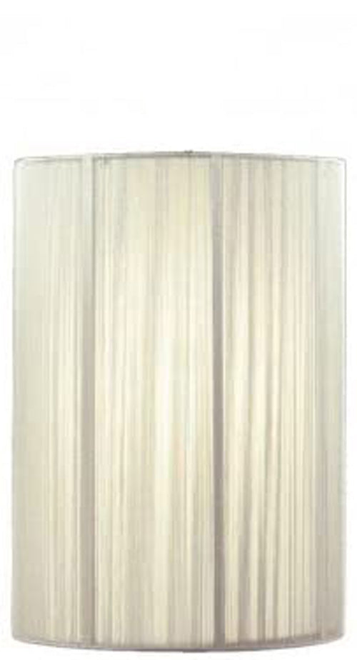 Lampenschirm silber glänzend 40x28cm E27 – Lampenschirm Stoff