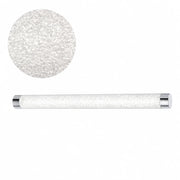 LED Bad-Spiegellampe Kristalloptik Glitzer 91,5 cm IP44 mit beleuchtetem Kristall-Diffusor und Chromenden