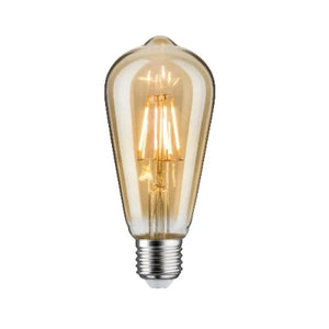 Paulmann 283.90 LED Filament Vintage Kolben ST64 Rustika 5W – 2500 K Gold dimmbar – ST64 – Gold – 5 W – 2500 K