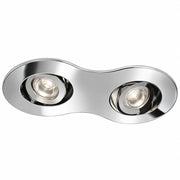 Lumiance Motto LED Organic Doppel-Einbaurahmen 3036122 in hochglänzendem Chrom