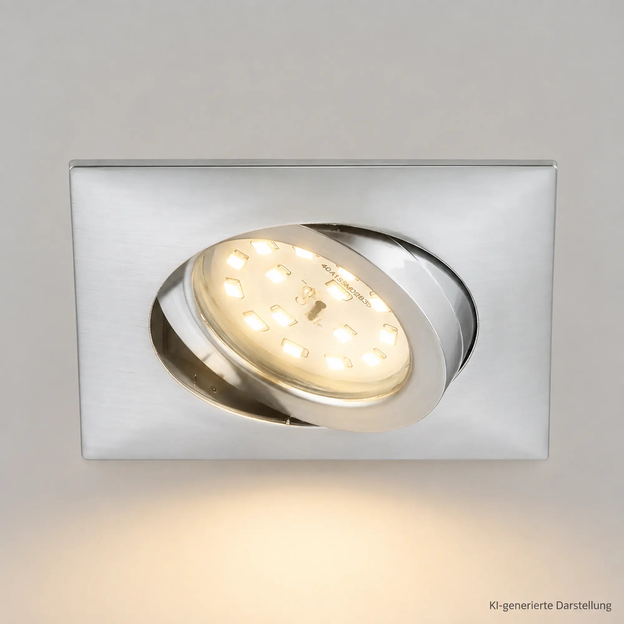 Briloner 8314-019 LED Einbaustrahler eckig 5 W Alu Warmweiß IP23