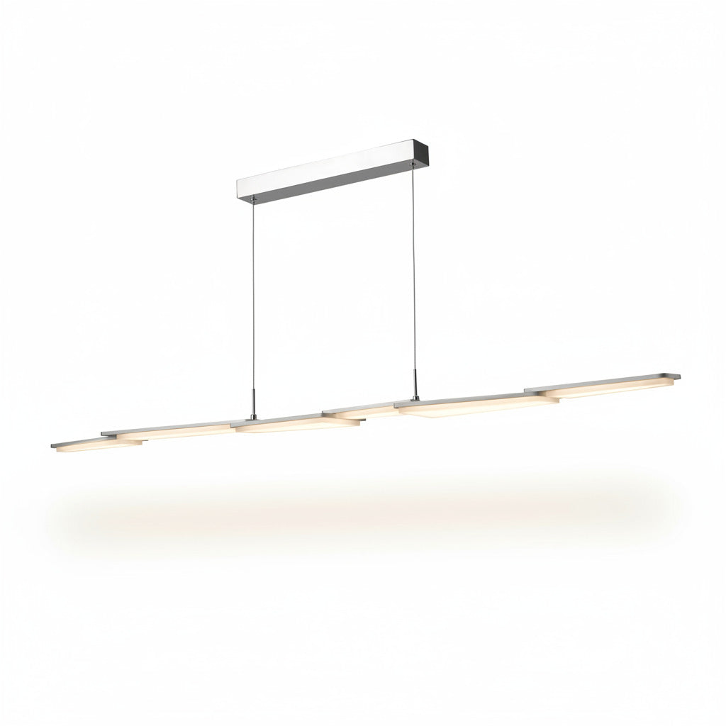 LED Esstischlampe, Pendelleuchte Spacy dimmbar 140cm 30W Aluminium warmweiß – Pendelleuchte dimmbar