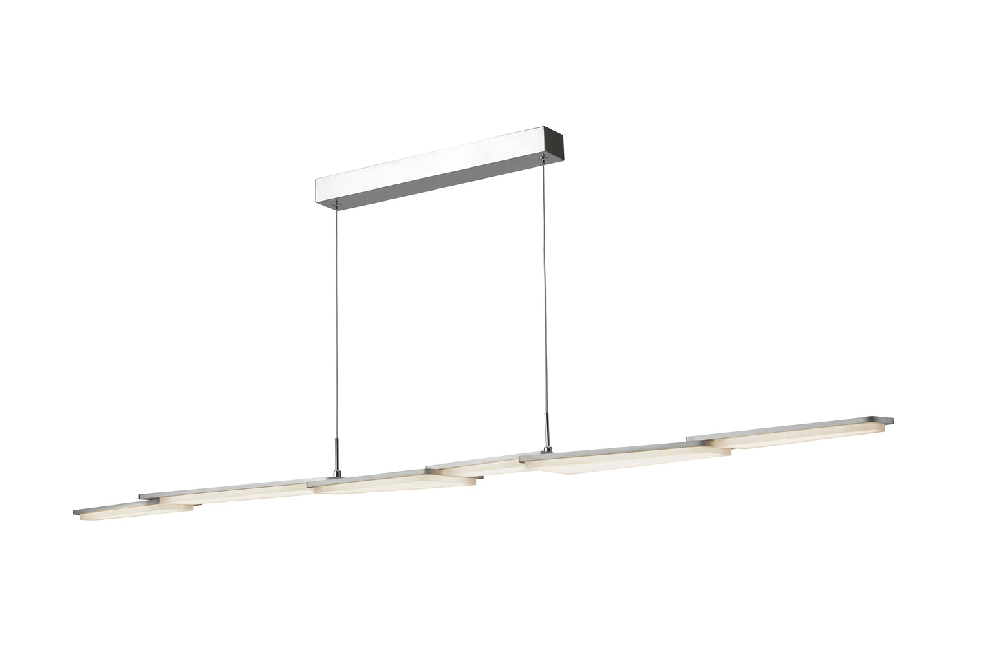 LED Esstischlampe, Pendelleuchte Spacy dimmbar 140cm 30W Aluminium warmweiß – Pendelleuchte dimmbar