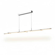 LED Esstischlampe, Pendelleuchte Spacy dimmbar 140cm 30W Aluminium warmweiß – Pendelleuchte dimmbar