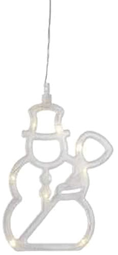 LED Fensterdeko Schneemann klar Weihnachten – Weihnachtsdeko LED