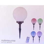 LED Kugelleuchte mit Erdspieß XXL 30cm Farbwechsler – Außenleuchte 