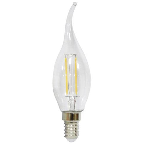 2W LED-Filament Lampe E14 Windstoßkerze LM85179-2 – E14 – 2W – 2700 K – 250 lm