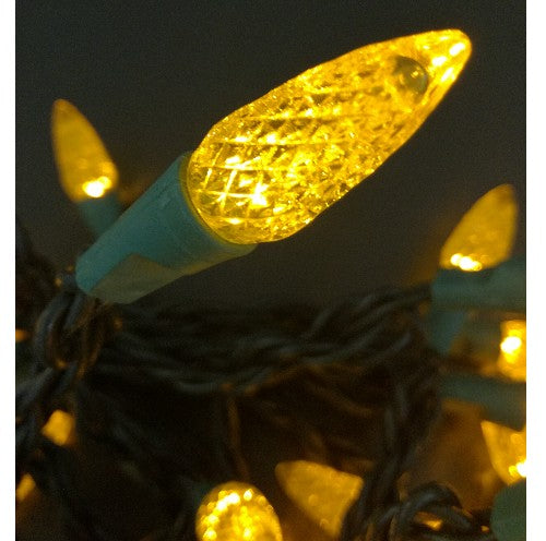 Motiv Lichterkette LED 50er Mini Tannenzapfen gelb, 5m, innen