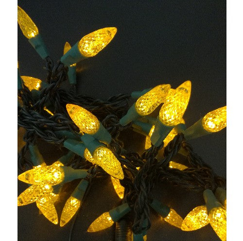 Motiv Lichterkette LED 50er Mini Tannenzapfen gelb, 5m, innen