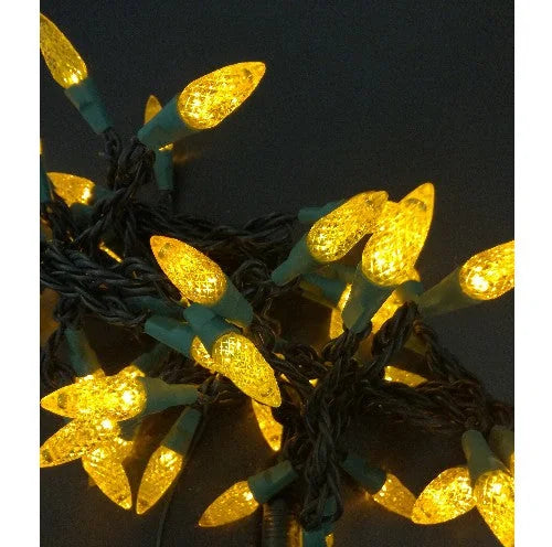Motiv Lichterkette LED 50er Mini Tannenzapfen gelb, 5m, innen
