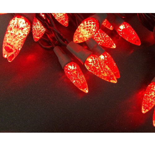 Motiv Lichterkette LED 50er Mini Tannenzapfen rot 5m, innen