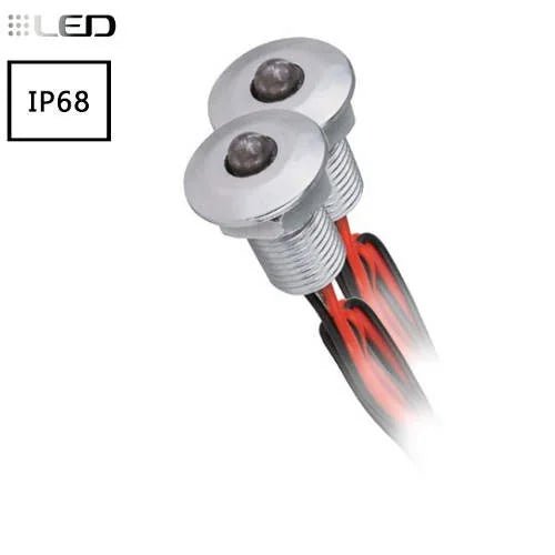 LED Sternenhimmel mini Einbauspot 2er außen IP68 – LED Außenlichterkette wetterfest für Garten & Terrasse