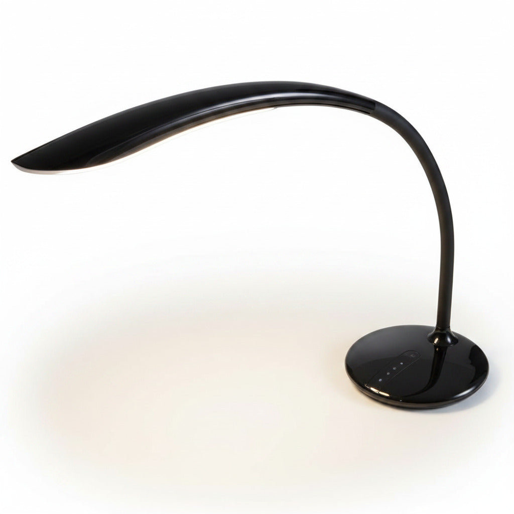 Schwarze LED Schreibtischleuchte Calla dimmbar Tischlampe