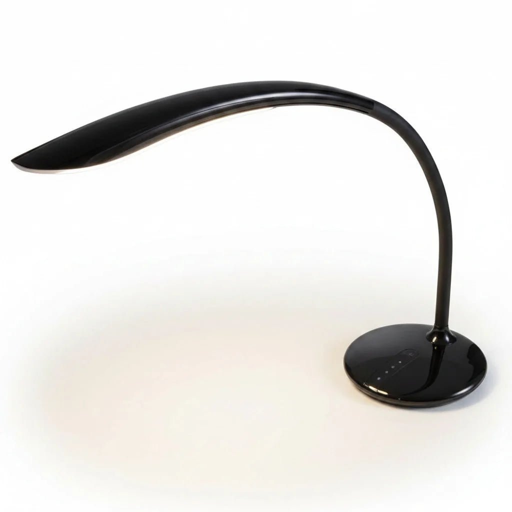 Schwarze LED Schreibtischleuchte Calla dimmbar Tischlampe