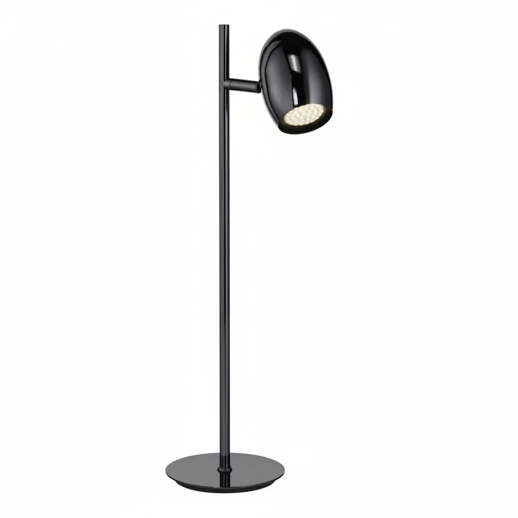 LED Tischleuchte Quincy Schwarz-Chrom Tischlampe