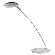 LED Schreibtischleuchte chrom glänzend Kano Tischlampe