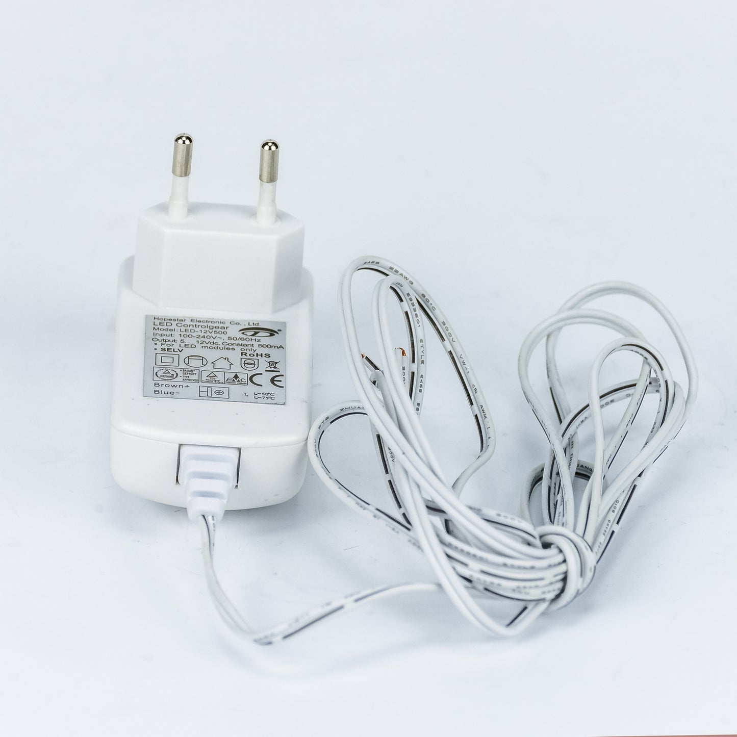 LED Steckertreiber 500mA in weiß – LED-Treiber 24V 12V