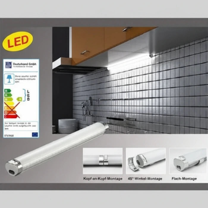LED Unterbauleuchte 16W 90cm kaltweiß Eckleuchte