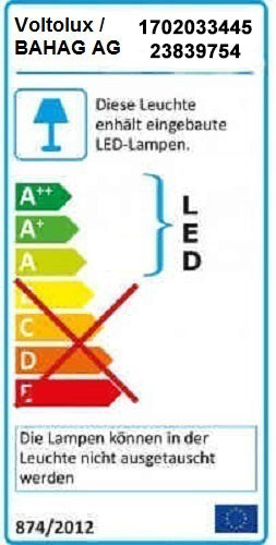 LED Unterschrankleuchte mit Schalter 53 cm Alu gebürstet