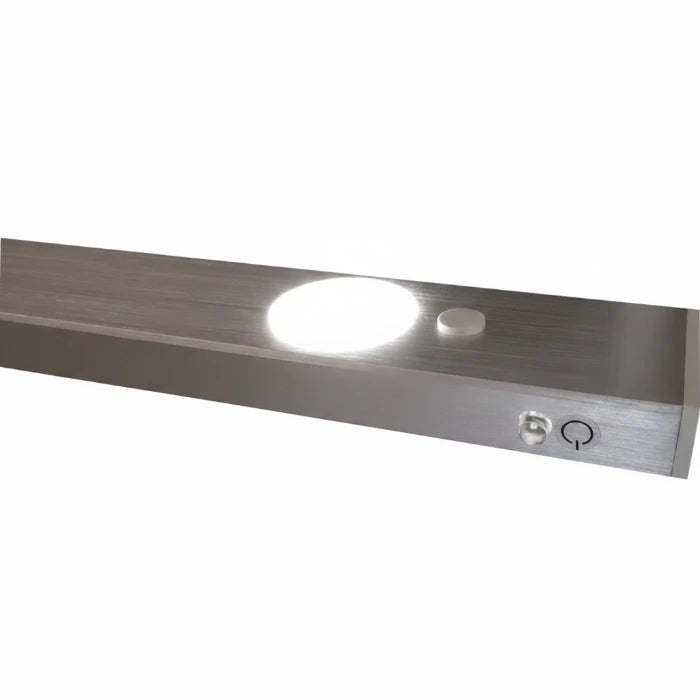 LED Unterschrankleuchte mit Schalter 53 cm Alu gebürstet