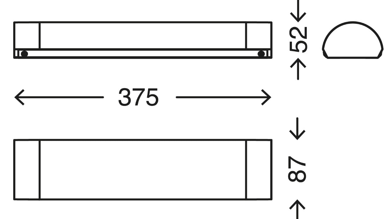 LED Badezimmerlampe Kristalloptik Glitzer 37,5cm IP44 