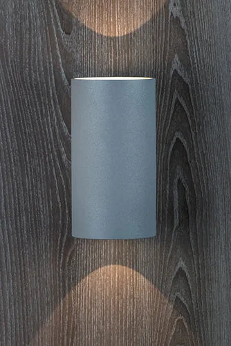 Wandstrahler aussen up down grau rund IP54